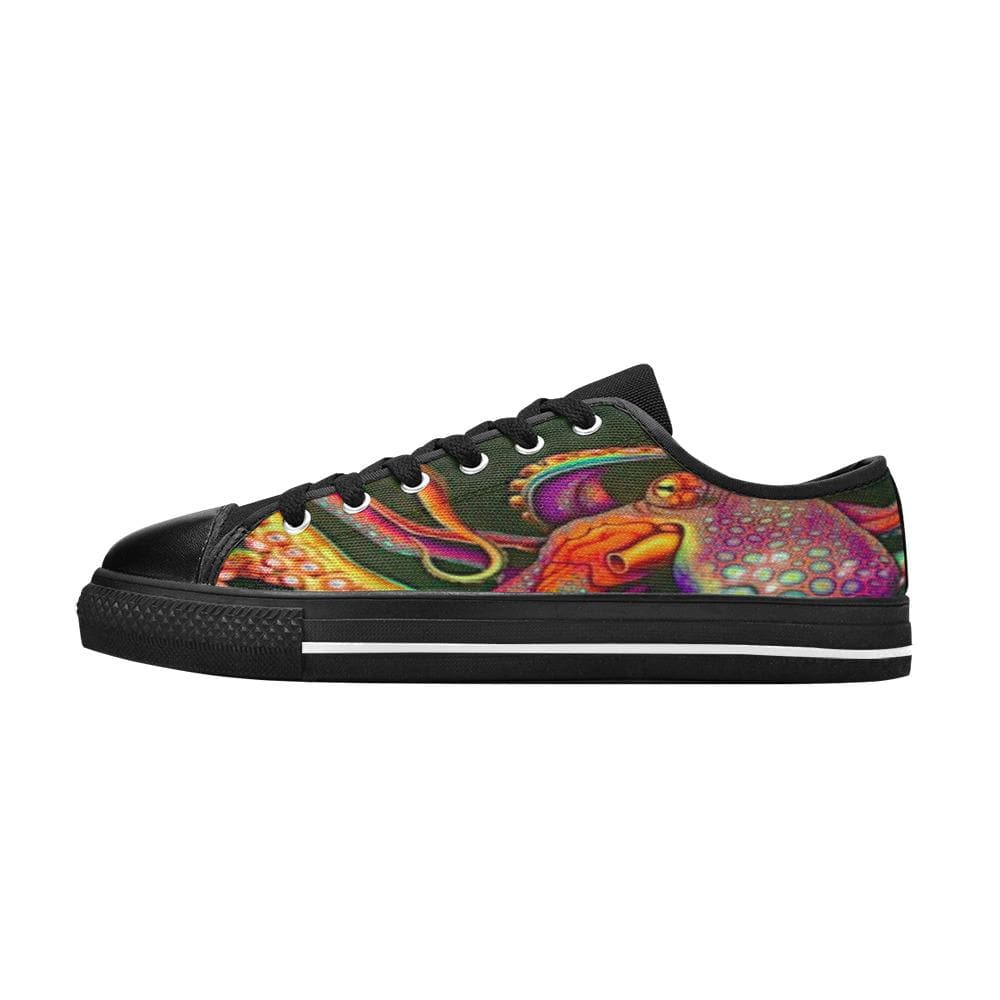 Colorful Octopus Shoes Graphic Art Canvas Low Tops Canvas High Tops Fashion Style