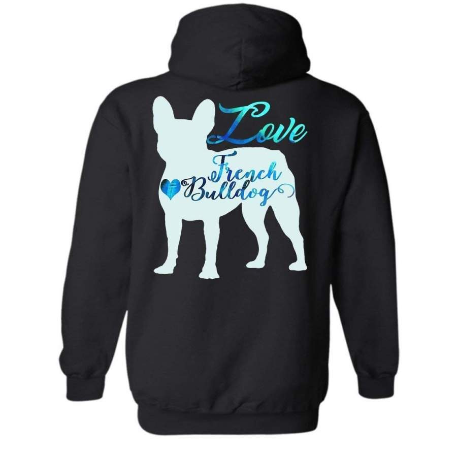 Love French Bulldog Lover Long Sleeve Pullover Men Hoodie