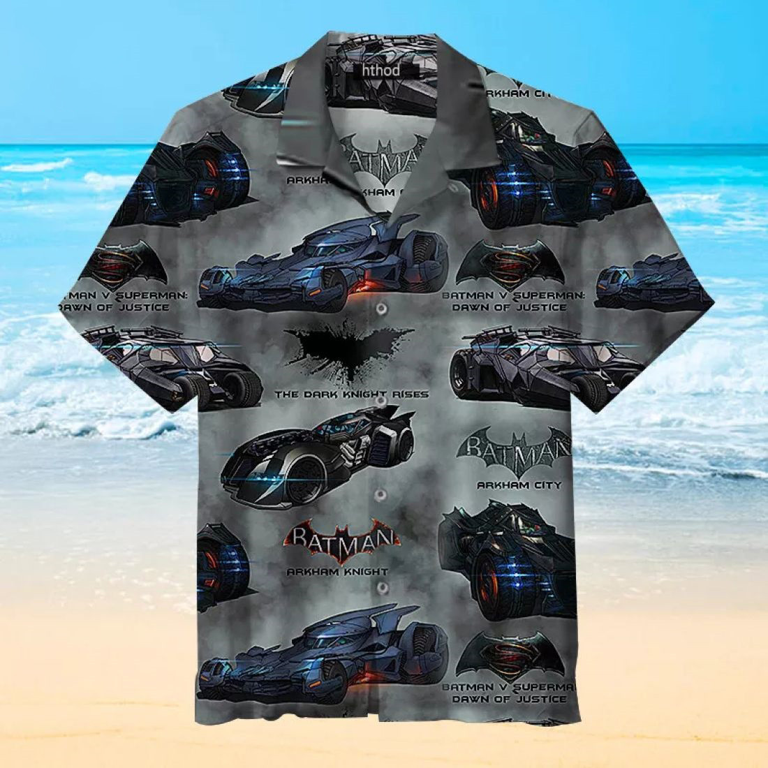 Batman Casual Batmobile All Over Print 3D Hawaiian Shirt