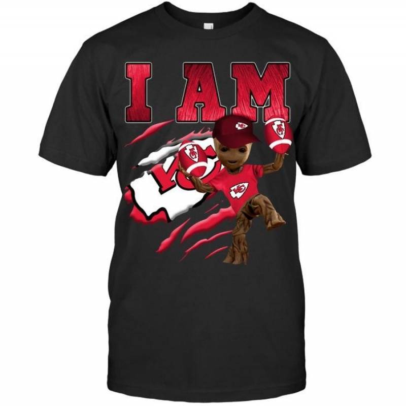 I Am Groot Loves Kansas City Chiefs Fan T Shirt – Gearpenguin.com