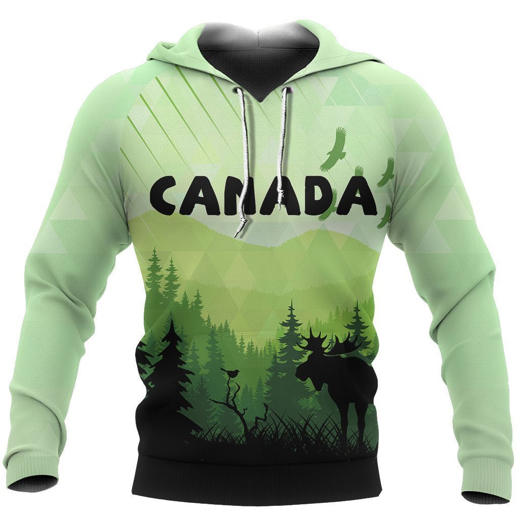 3D All Over Printed Canada Animal Hoodie Adult 3D All Over Print, 3D Hoodie For Men & Women