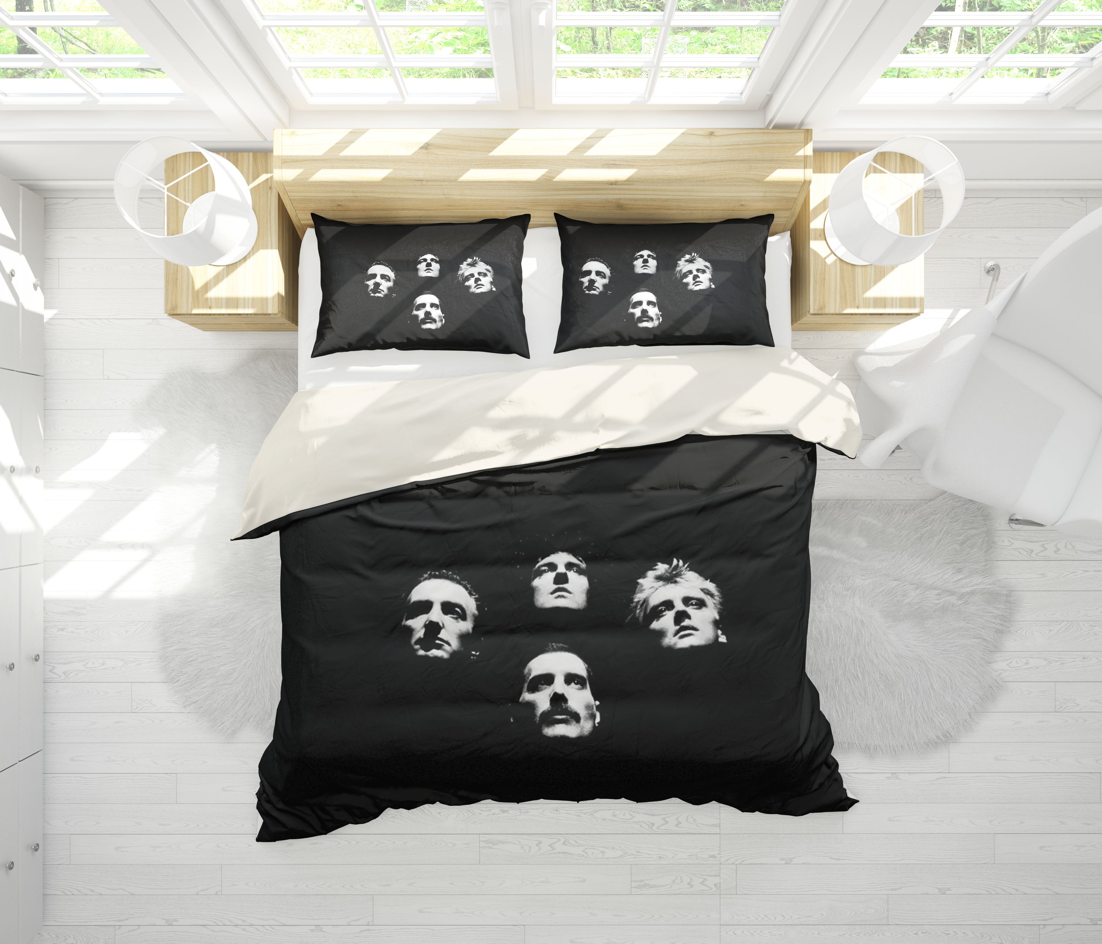 3D Band Nirvana Quilt Cover Set Bedding Set Pillowcases 159