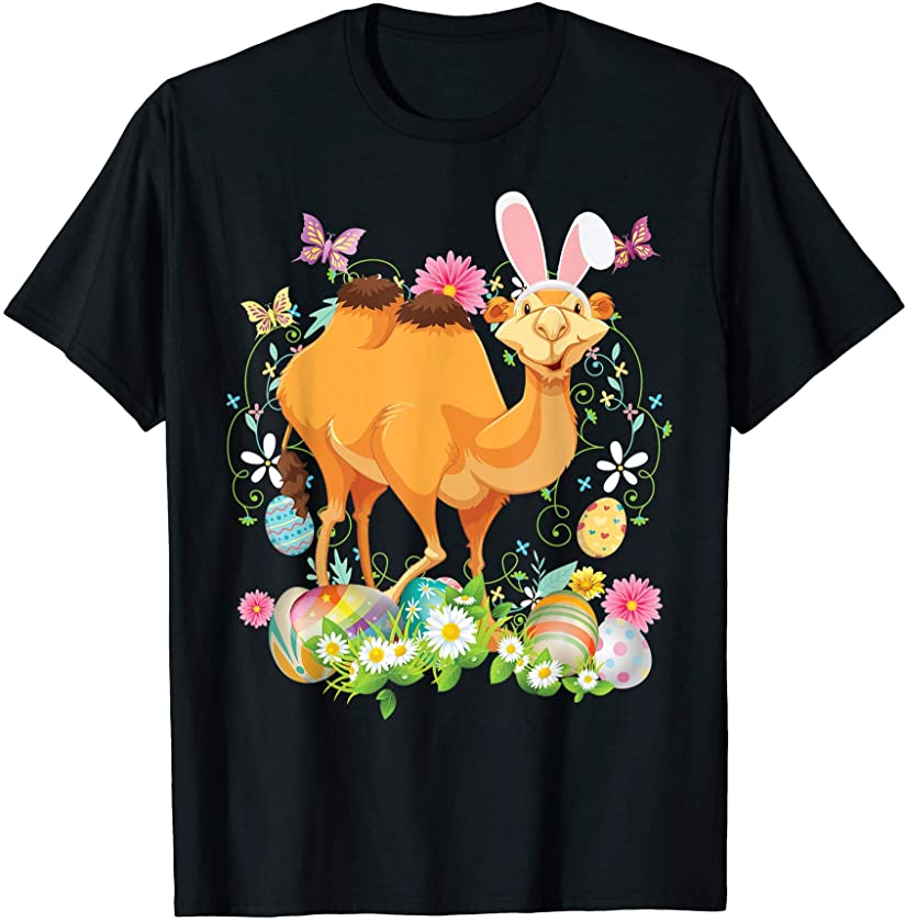 Bunny Camel Happy Easter Day Lover Egg Hunt Lovely Cute T-Shirt