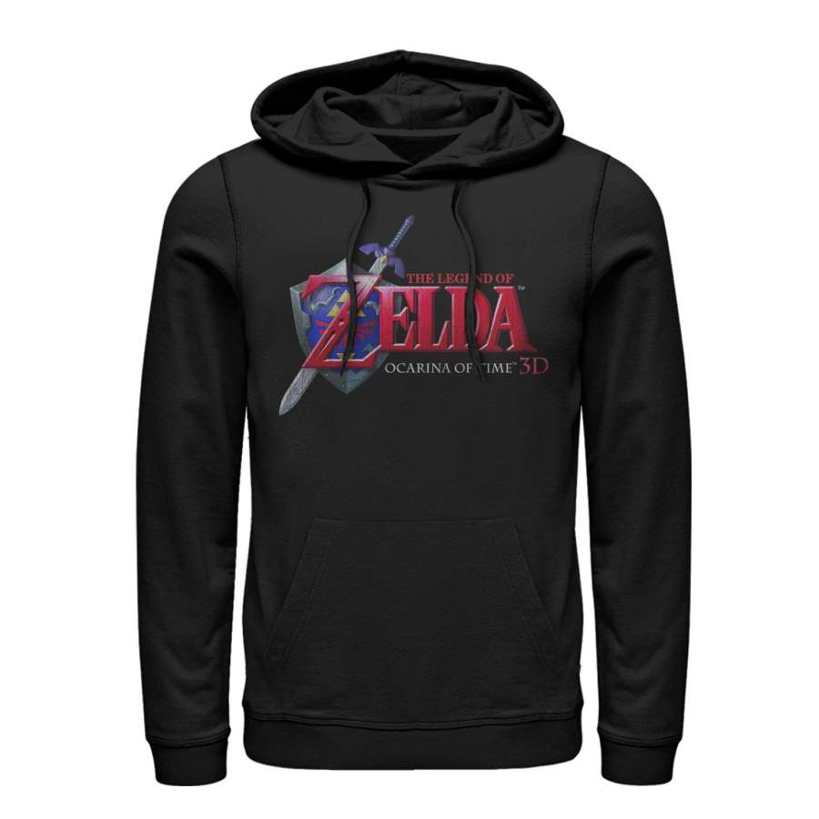 Nintendo Men’s Legend of Zelda Ocarina of Time  Lightweight Hoodie Black