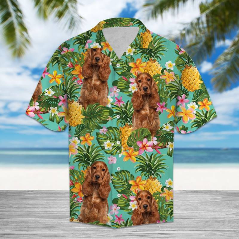 Tropical Pineapple Cocker Spaniel Hawaiian Shirt Ha9754