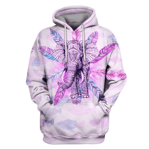 Flowermoonz Elephant Hoodies T-Shirt Apparel