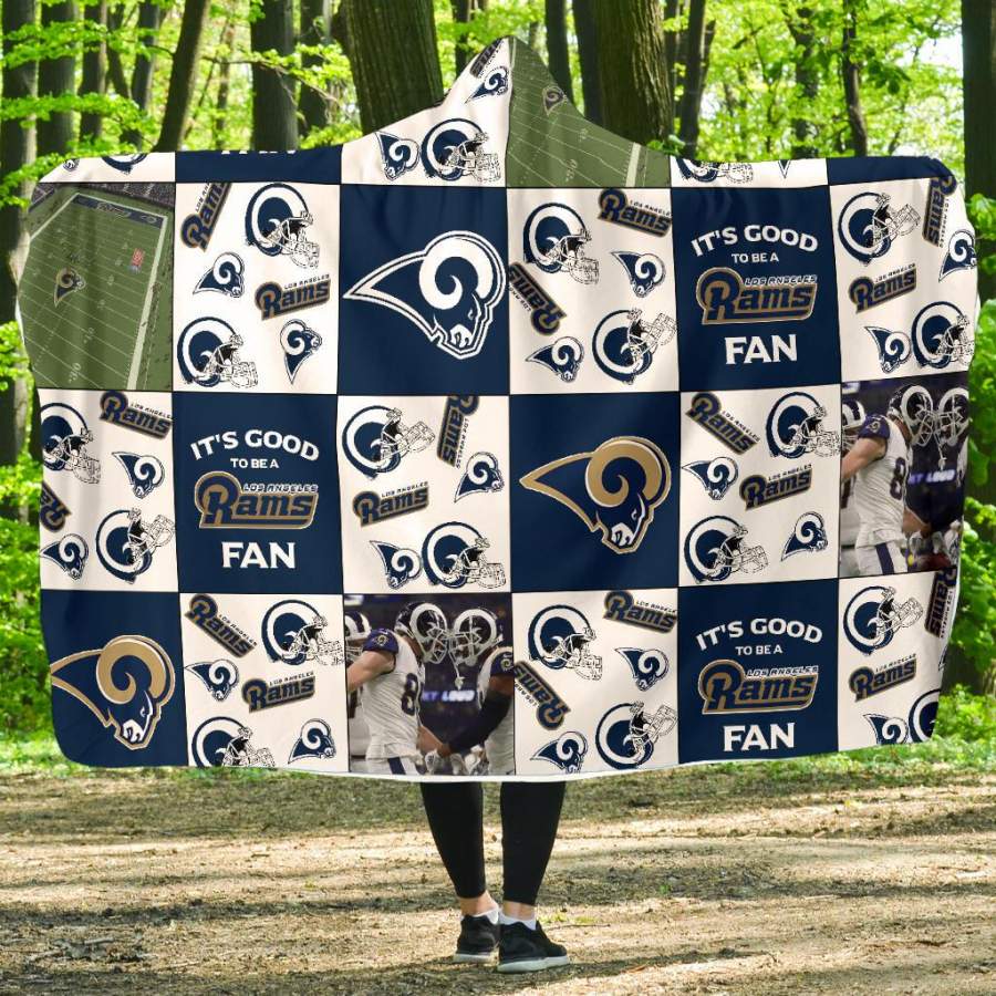 It’s Good To Be A Los Angeles Rams Fan Hooded Blanket