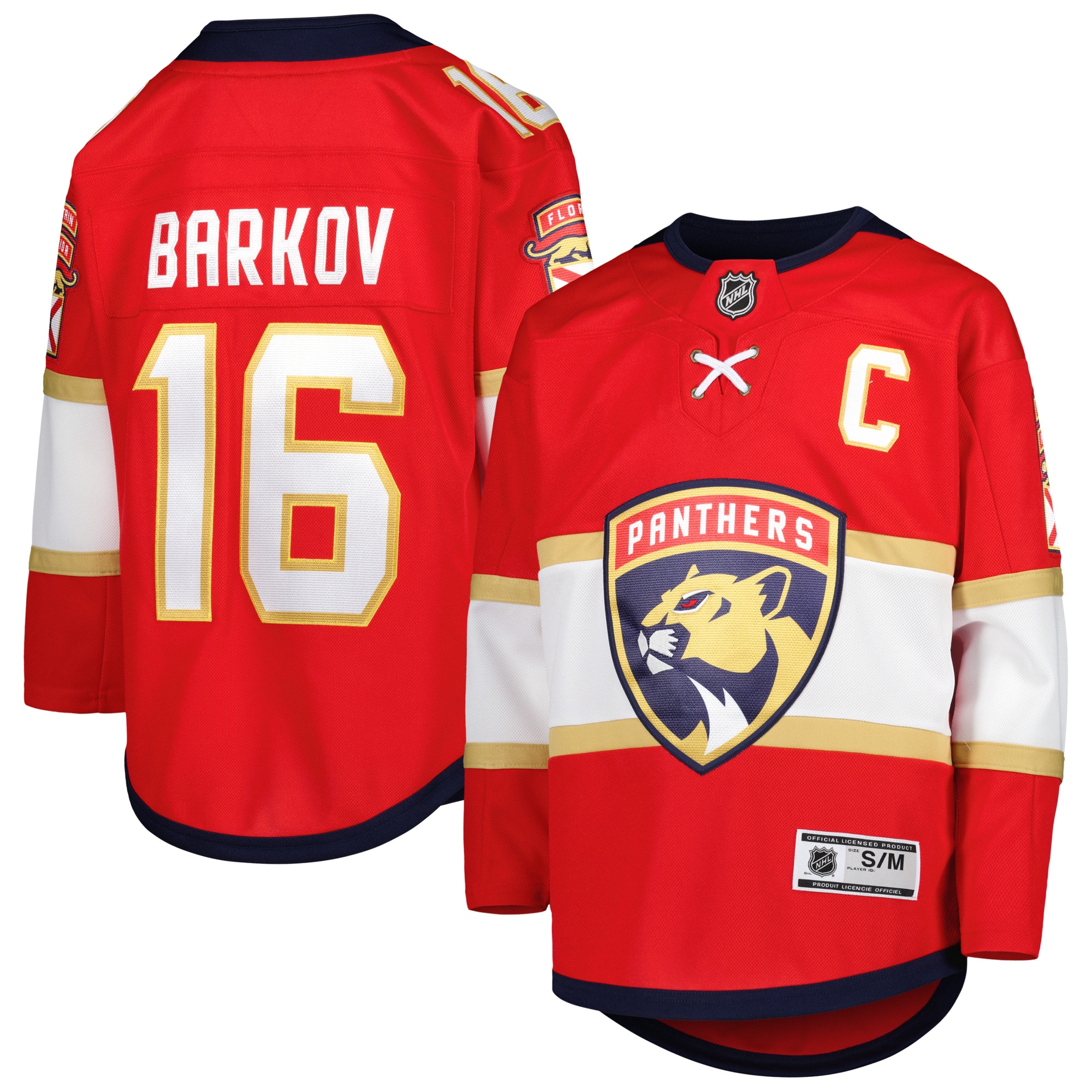 Aleksander Barkov Florida Panthers Youth Home Premier Player Jersey – Red