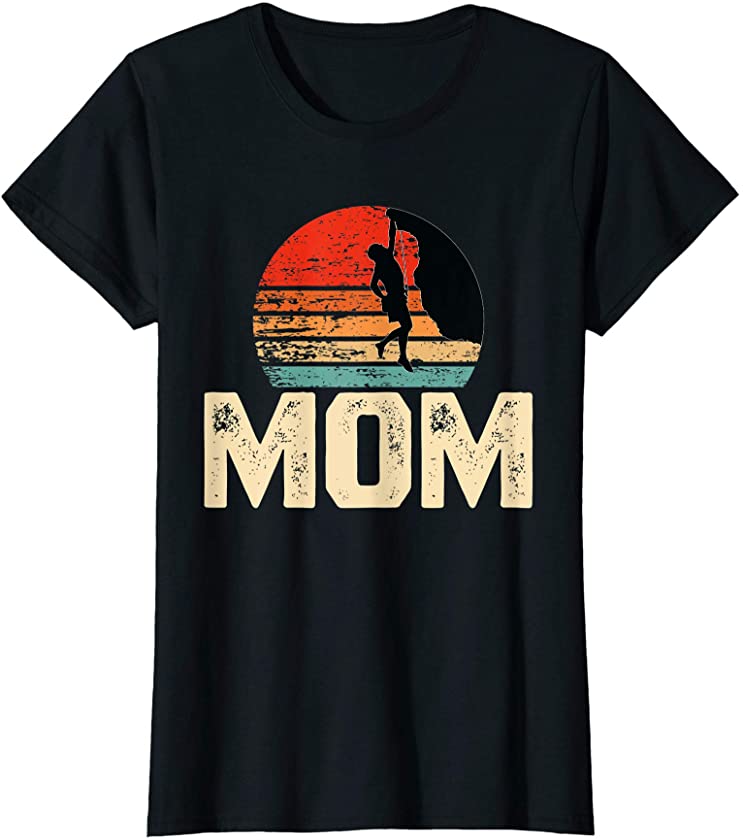 Womens Retro Rock Climbing Vintage Climber Mom Gifts T-Shirt