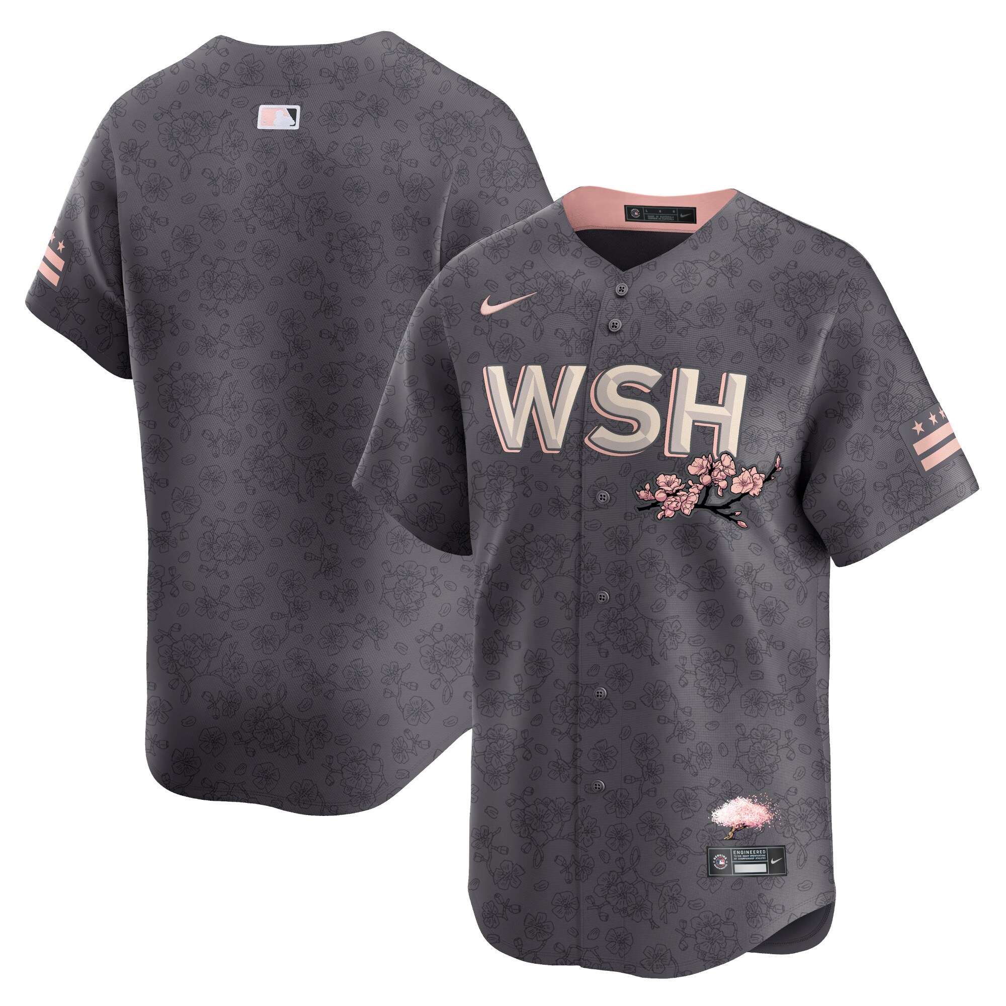 Washington Nationals City Connect Limited Jersey – Charcoal