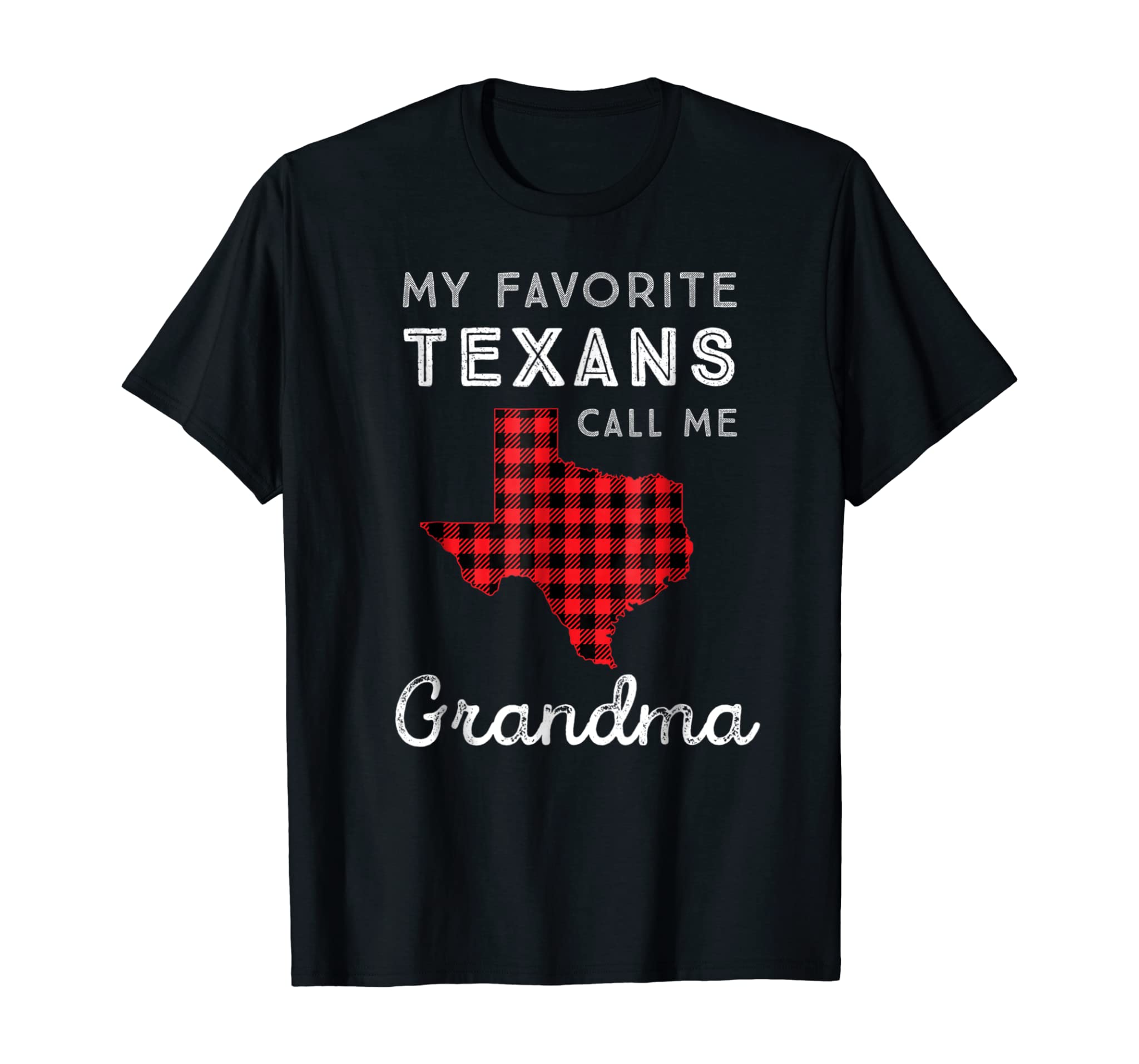 Family Matching T Shirt Grandma Gift Red Buffalo Plaid Texas