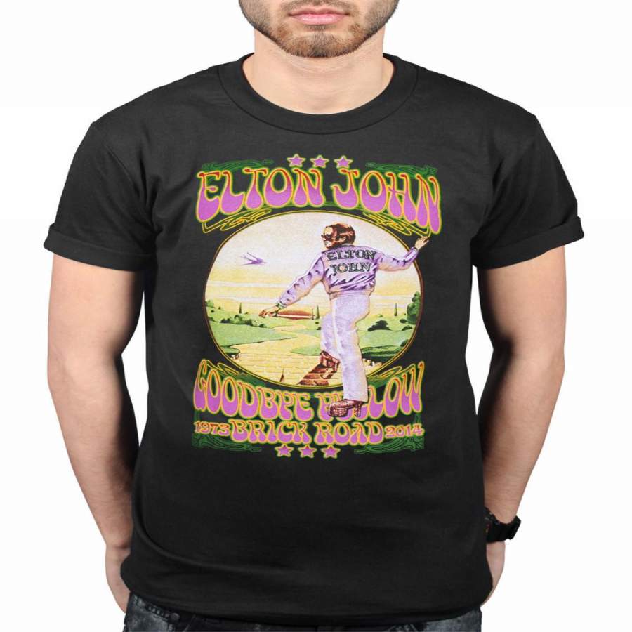 Official Sir Elton John NEW GBYBR Vintage Graphic T-Shirt Merch Rock Pop Singer