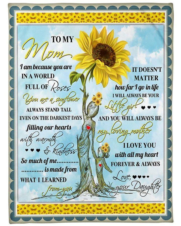 [Personalized Name] You Are My Sunshine –  Gift For Mommy, Gift For Home Decor, Gift For Family  – Fleece Blanket