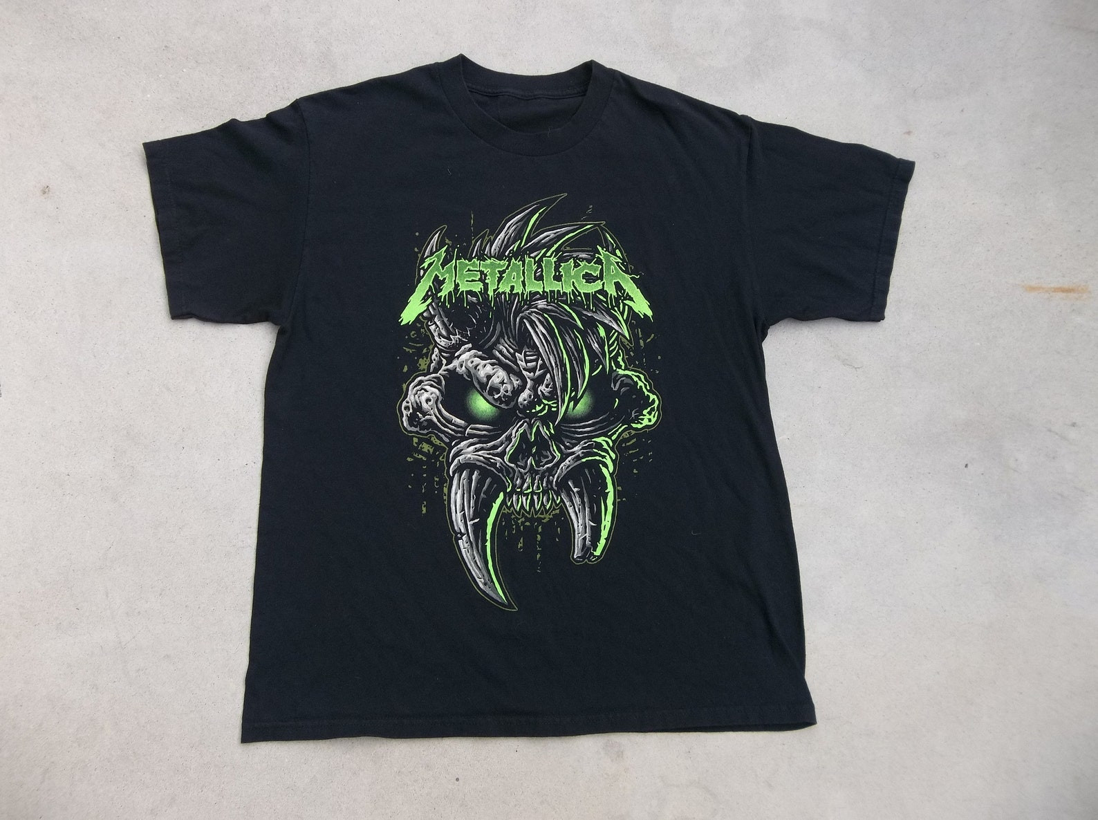 Vintage T Shirt Metallica 2000S Metal Distressed Faded Black Worn In Heavy Metal Band