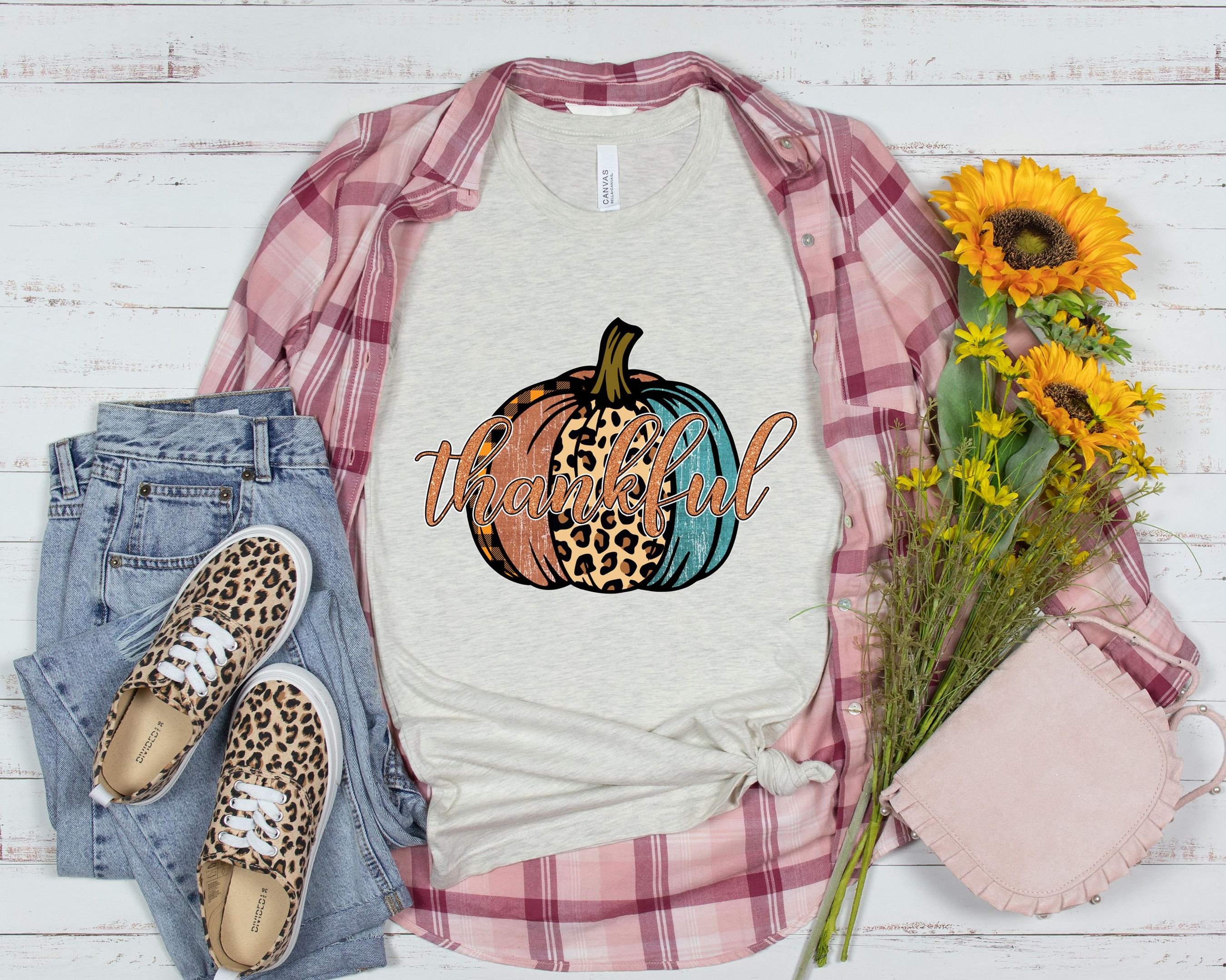 Thankful Pumpkin Shirt, Thanksgiving Shirt, Fall Season Shirt, Autumn Shirt, Happy Mid Shirt, For Autumn Shirt, Pumpkin Season Shirt
