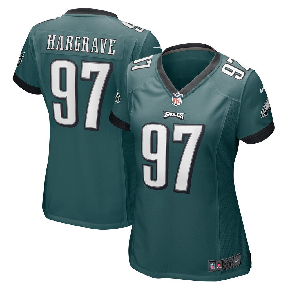 Women’S Philadelphia Eagles Javon Hargrave Nike Midnight Green Player Jersey