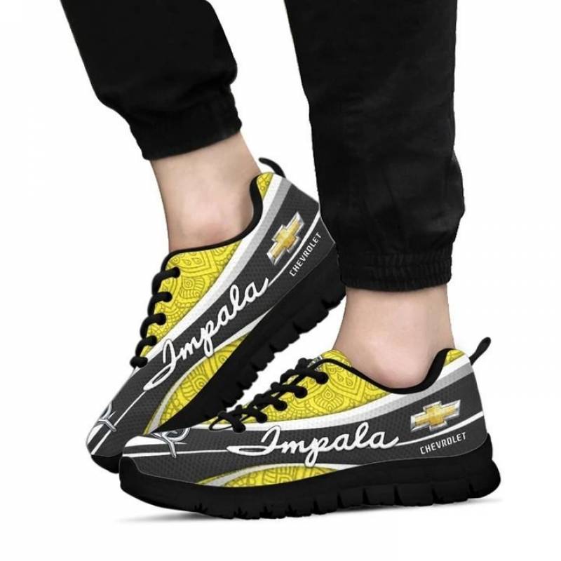 3D Printed Chevrolet Impala TDV Sneakers For Men & Women Ver 2 (Yellow)