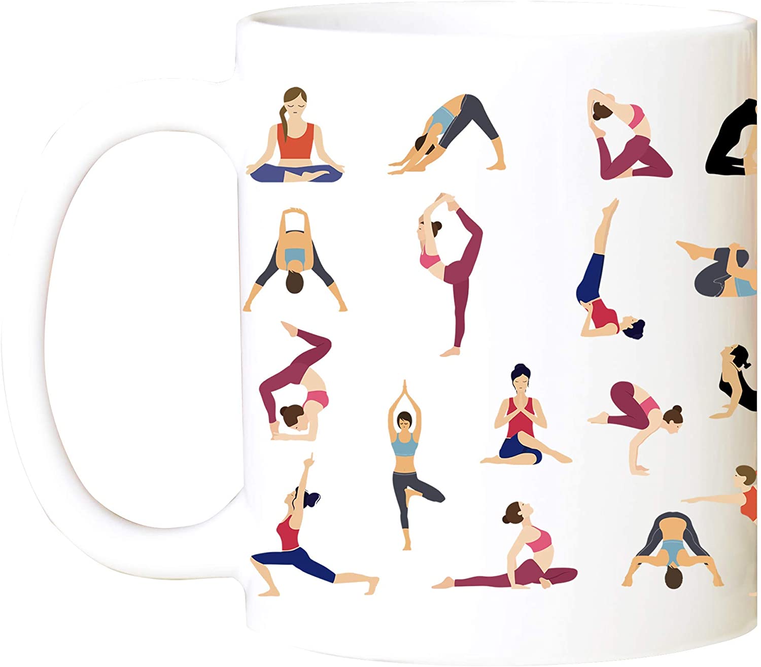 Yoga Pose Coffee Mug – Mother’S Day Gift – Girl Power Mug – Inspirational Coffee Mug – Yoga Gift – Body Positive Gift 11Oz