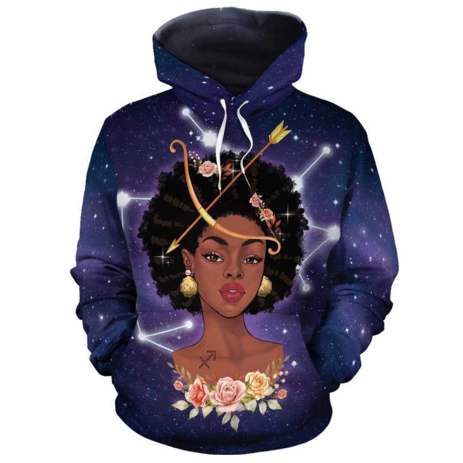 Sagittarius Queen Art All-Over Hoodie