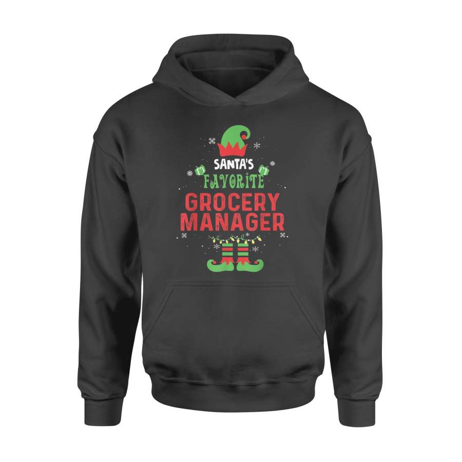 Santa’s Favorite Grocery Manager Christmas Xmas Gift – Standard Hoodie