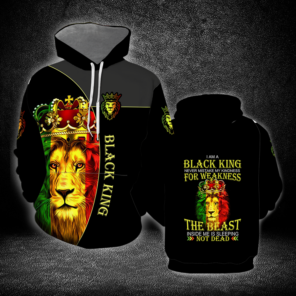 I Am A Black King Lion 3D All Over Print | For Men & Women | Ht9555