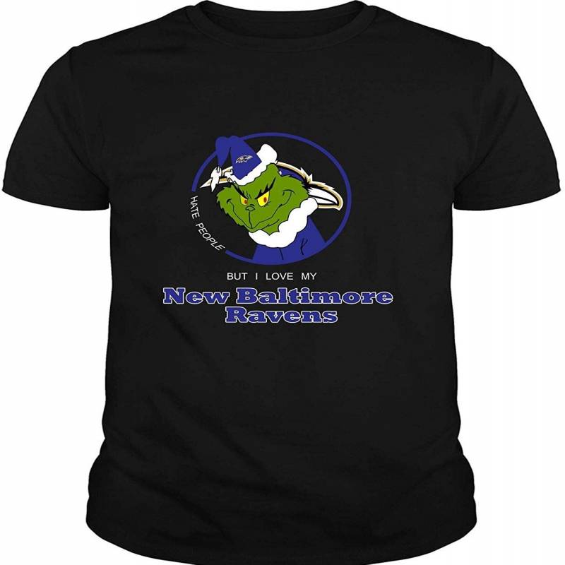 The Grinch Christmas T Shirt, Baltimore Ravens T Shirt