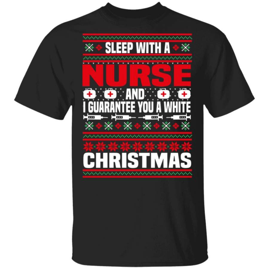 Sleep with a nurse ugly christmas sweater