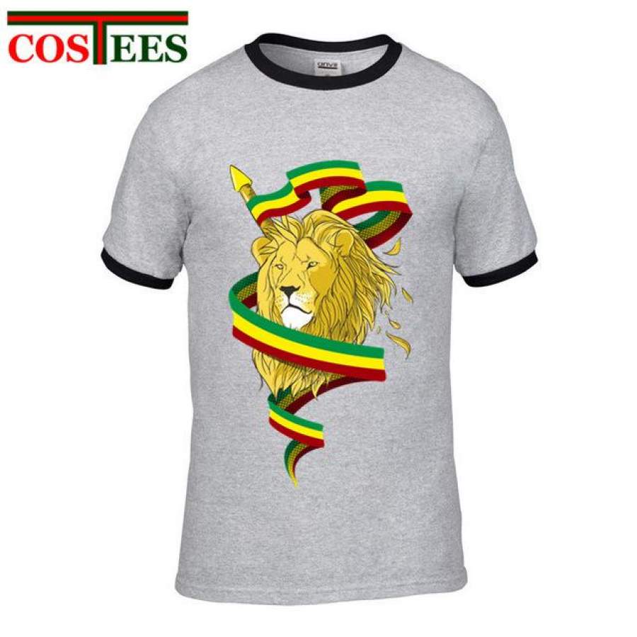 Reggae Lion Zion Cotton Short Sleeve T-shirt