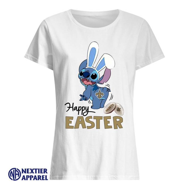 Stitch New Orleans Saints Happy Easter Shirt Classic Women’s T-Shirt