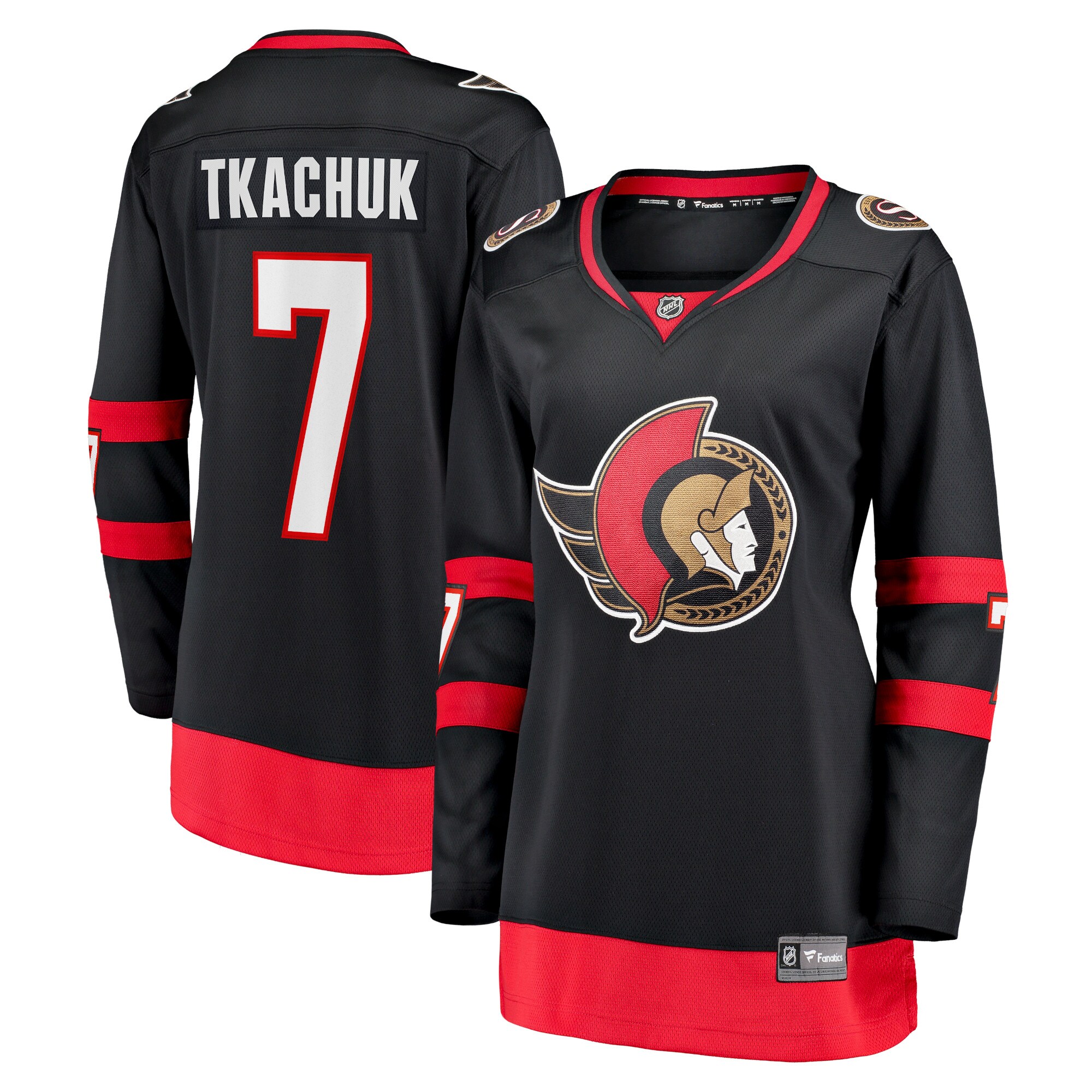 Women's Ottawa Senators Brady Tkachuk Black Home Premier Breakaway Player Jersey