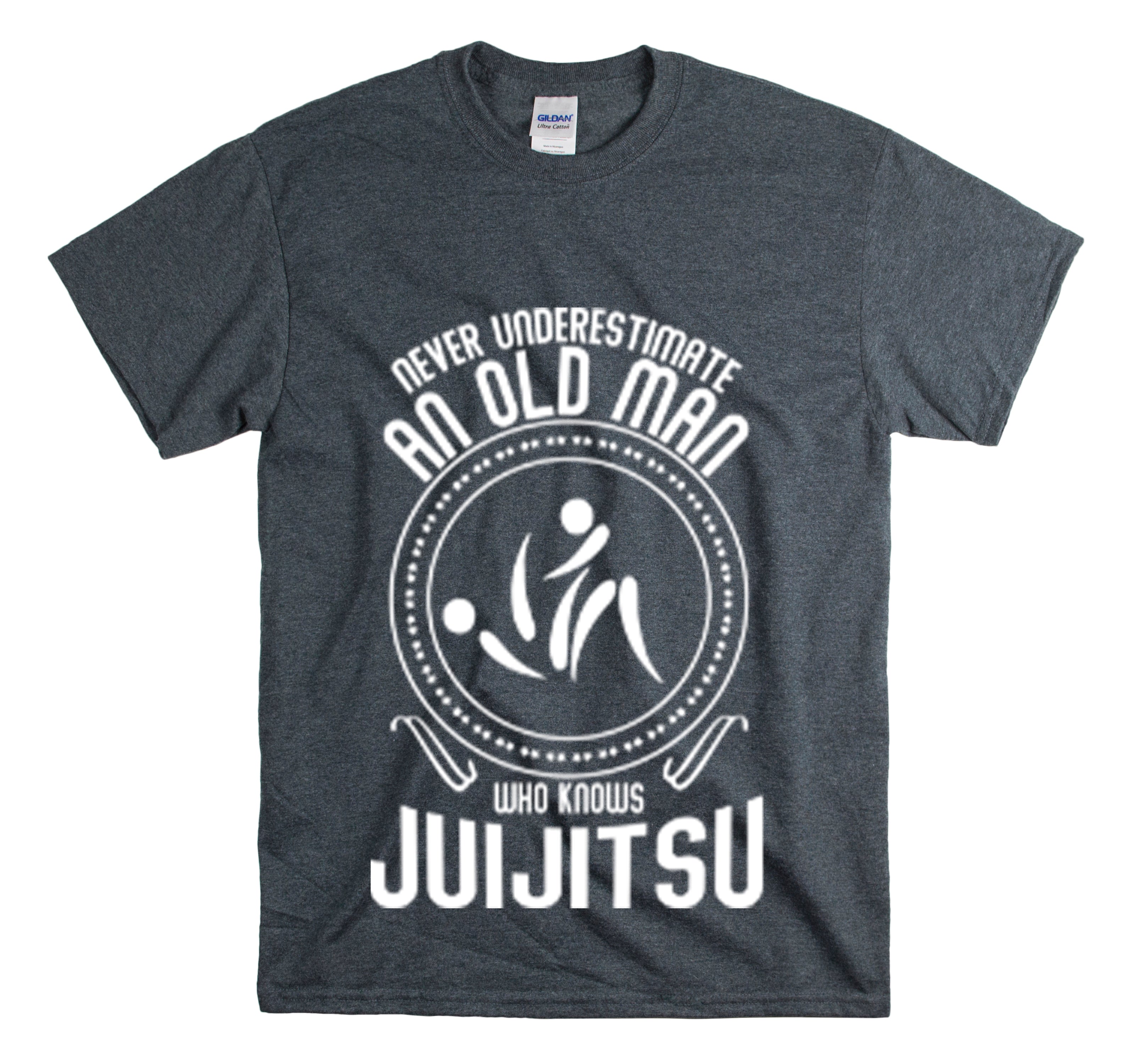 Shirt Funny Old Man Jiu Jitsu Expert Sayings Martial Arts Humor T-Shirt Unisex Heavy Cotton Tee