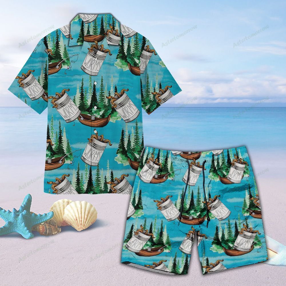 Worms On The Water Unisex Hawaiian Shirt Beach Fishing Hawaiian Ha50927