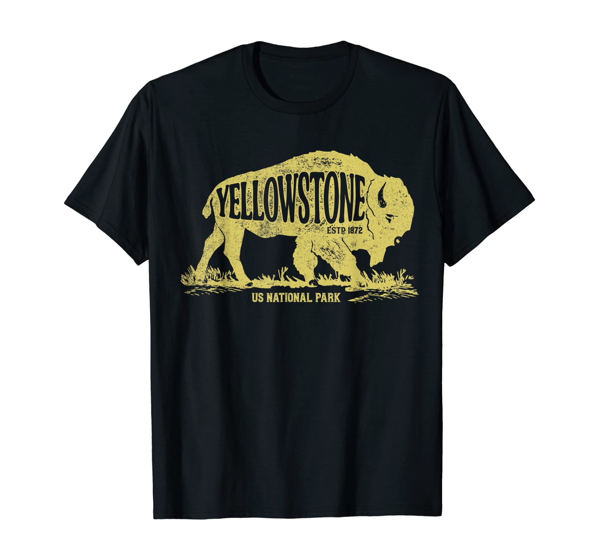 Yellowstone National Park T shirt US Bison Buffalo Vintage T-Shirt