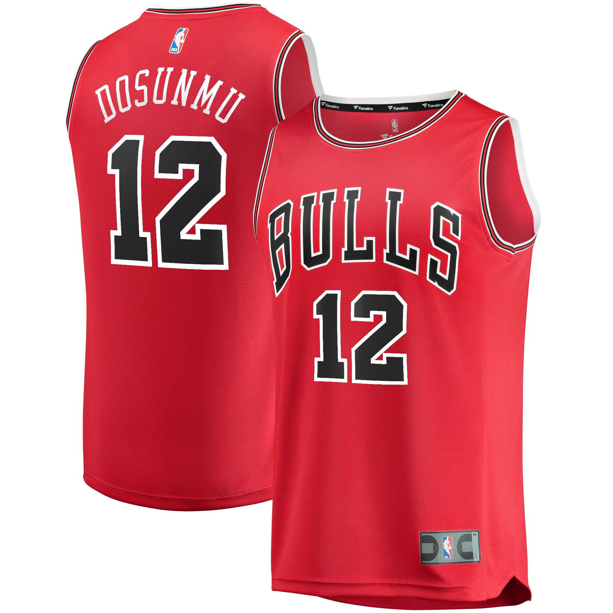 Ayo Dosunmu Chicago Bulls Fanatics Branded 2021 NBA Draft Second Round Pick Fast Break Replica Jersey Red – Icon Brandedition