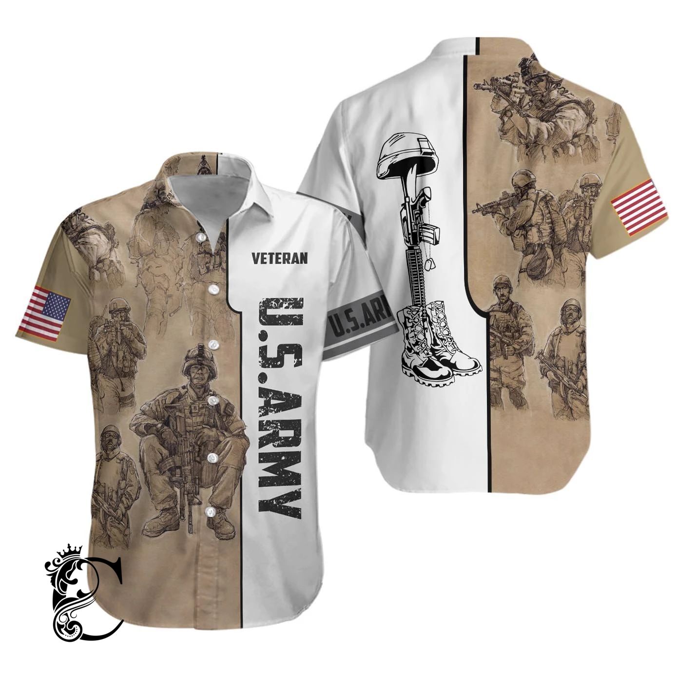 Us Army Hawaiian Shirt For Hot Summer