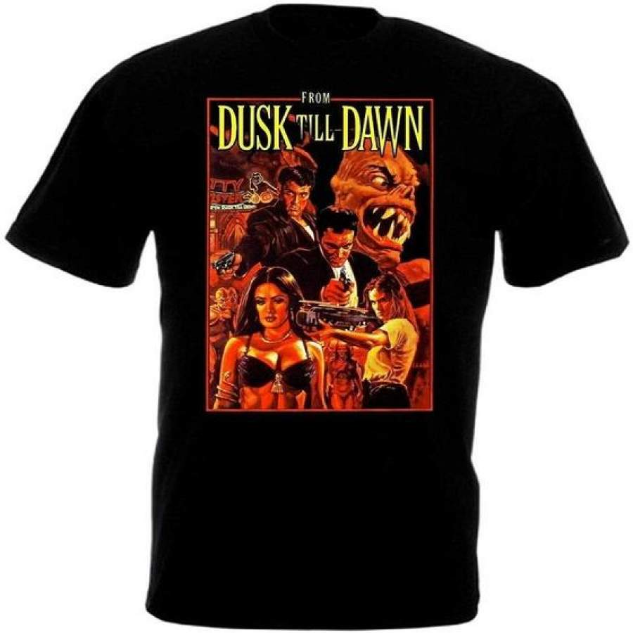 From Dusk Till Dawn V.2 Male T Shirt Black Poster