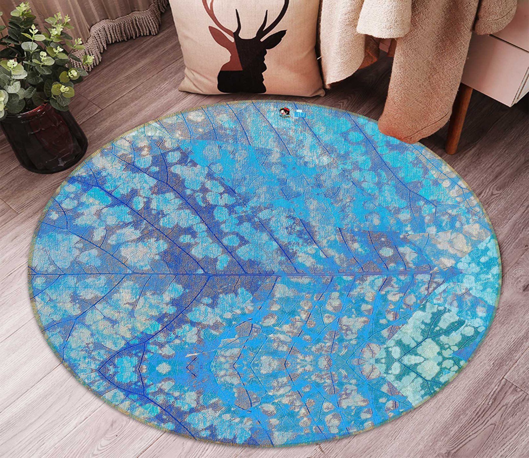 3D Blue Texture 78139 Studio Metaflorica Rug Round Rug – Round Carpet Home Decor