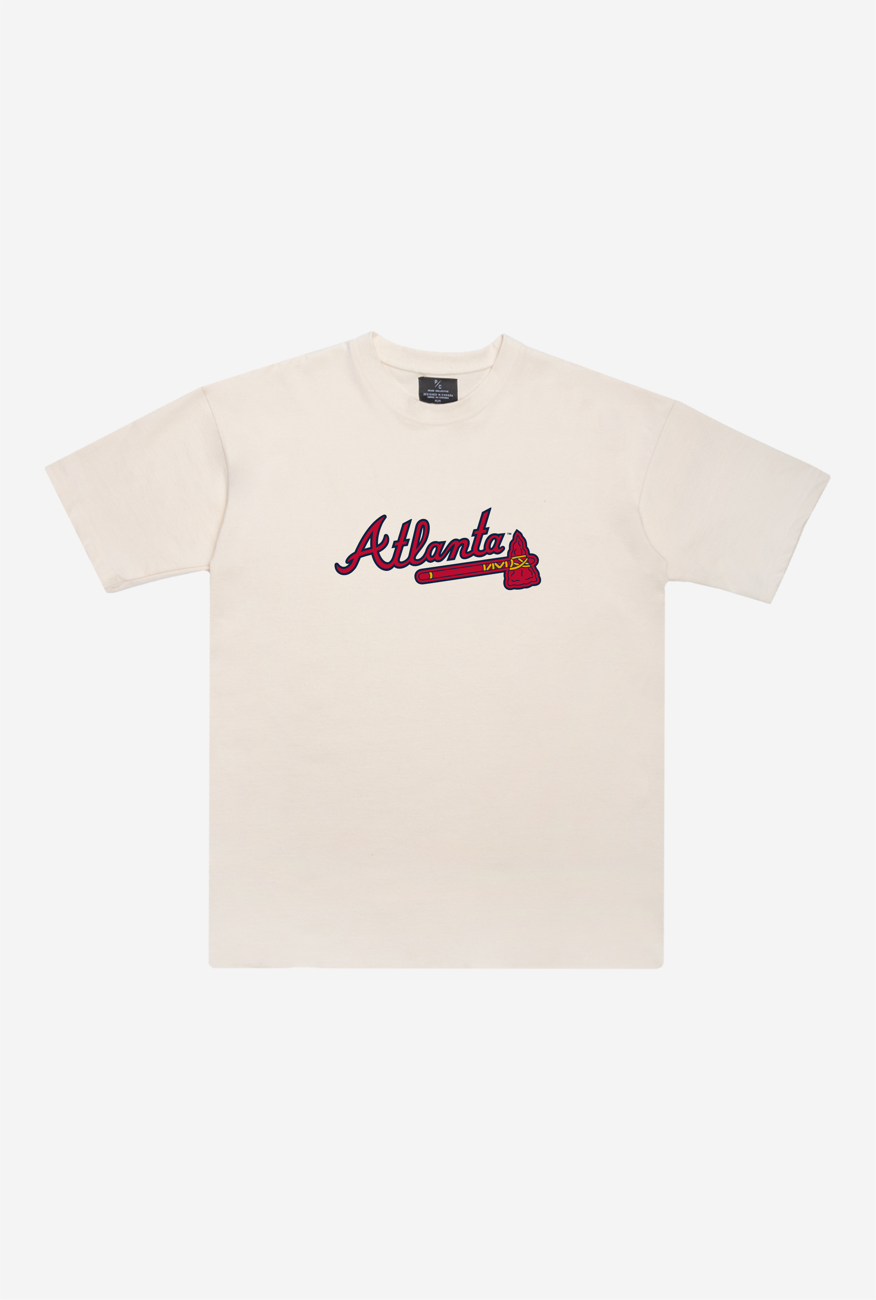 Atlanta Braves Heavyweight T-Shirt – Natural