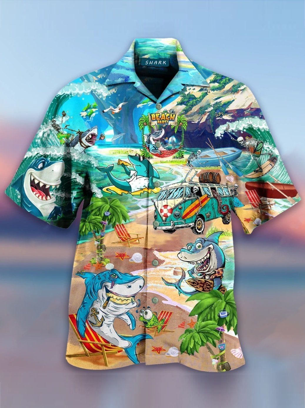 Sharks Hawaii Shirt For Men And Women Ha27475