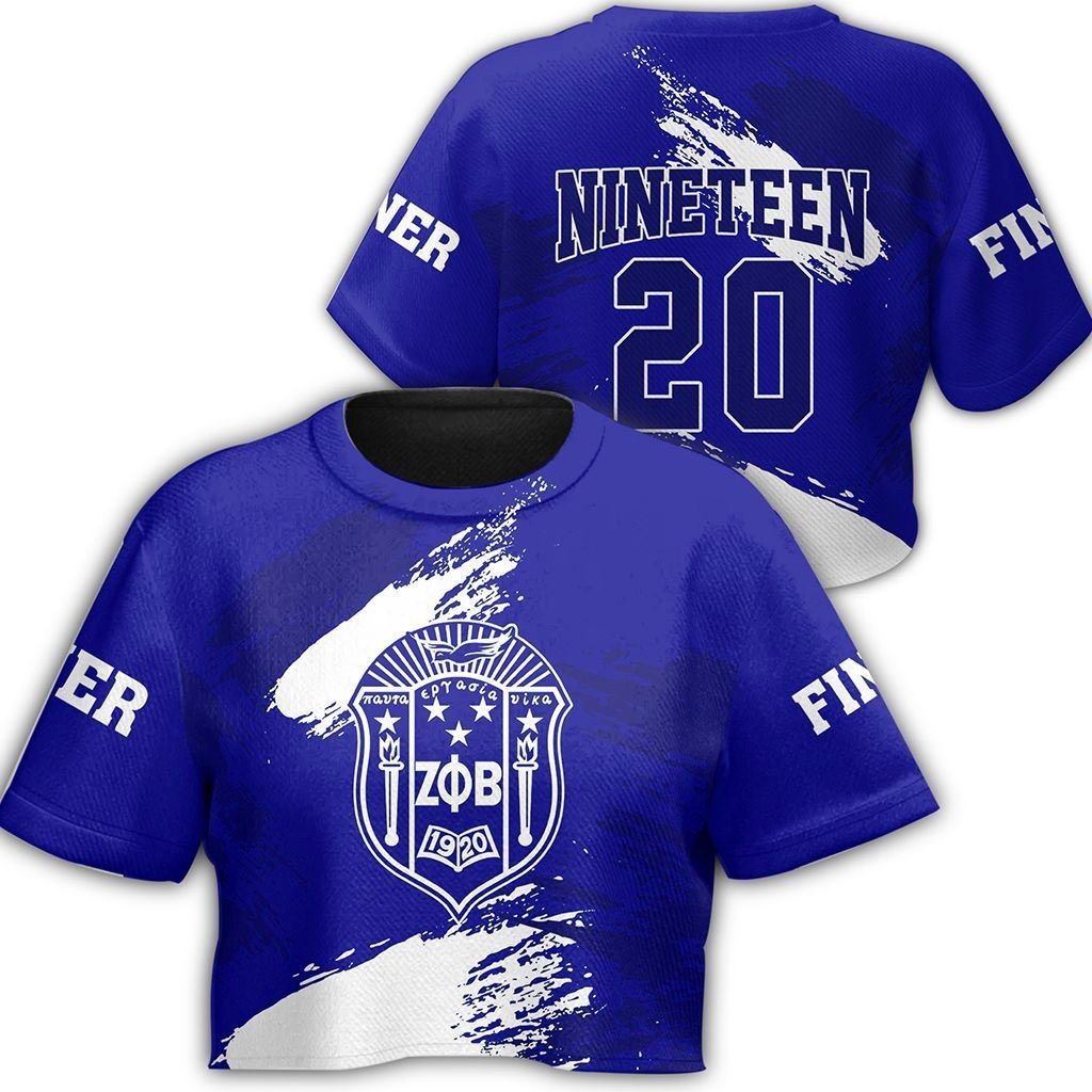 Wonder Print T Shirt – Zeta Phi Beta Nineteen Croptop T Shirt