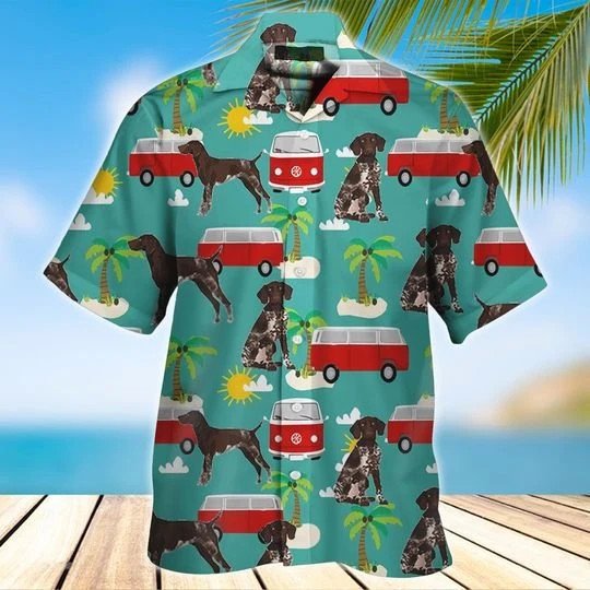 German Shorthaired Hawaii Shirt Unisex Adult Ha62258