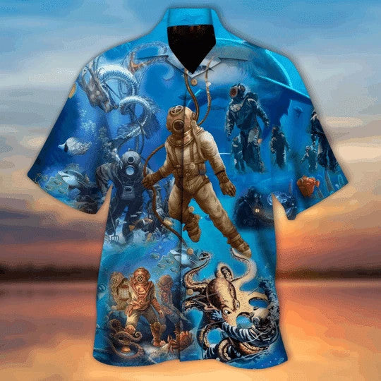 You Only Live Once Let’S Go Diving Hawaiian Shirt 3D Hawaiian Shirt