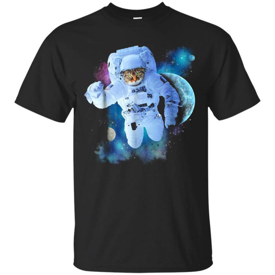 AGR Astronaut Space Cat Shirt  Cat Lover Gift Idea Jaq T-shirt