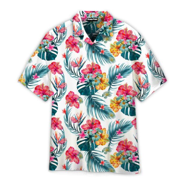 Tropical Leaves And Flowers Pattern Hawaii Shirt For Men Women Ha90605