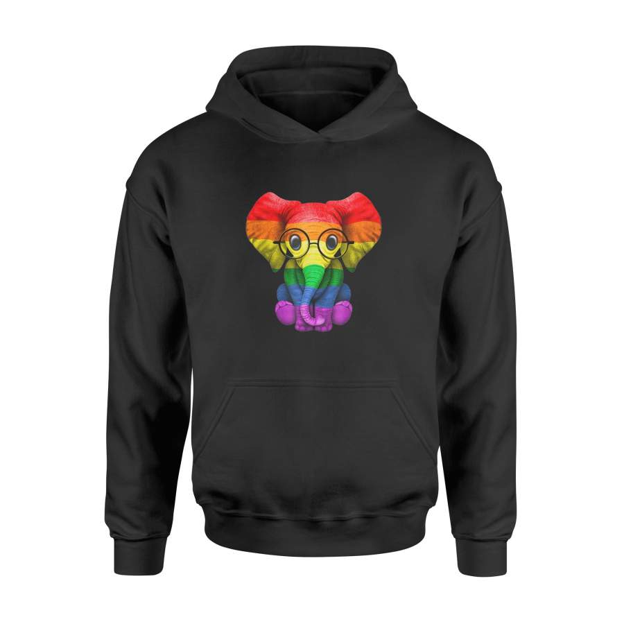 Pride Elephant Funny Shirt LGBT Lesbian Gay T-Shirt – Standard Hoodie