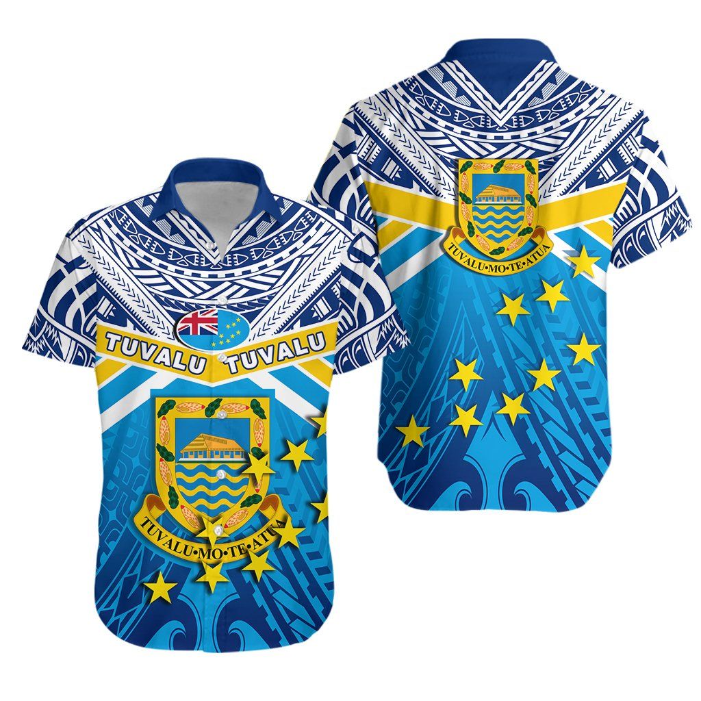 Tuvalu Rugby Hawaii Shirt Polynesian Flag Ha18327