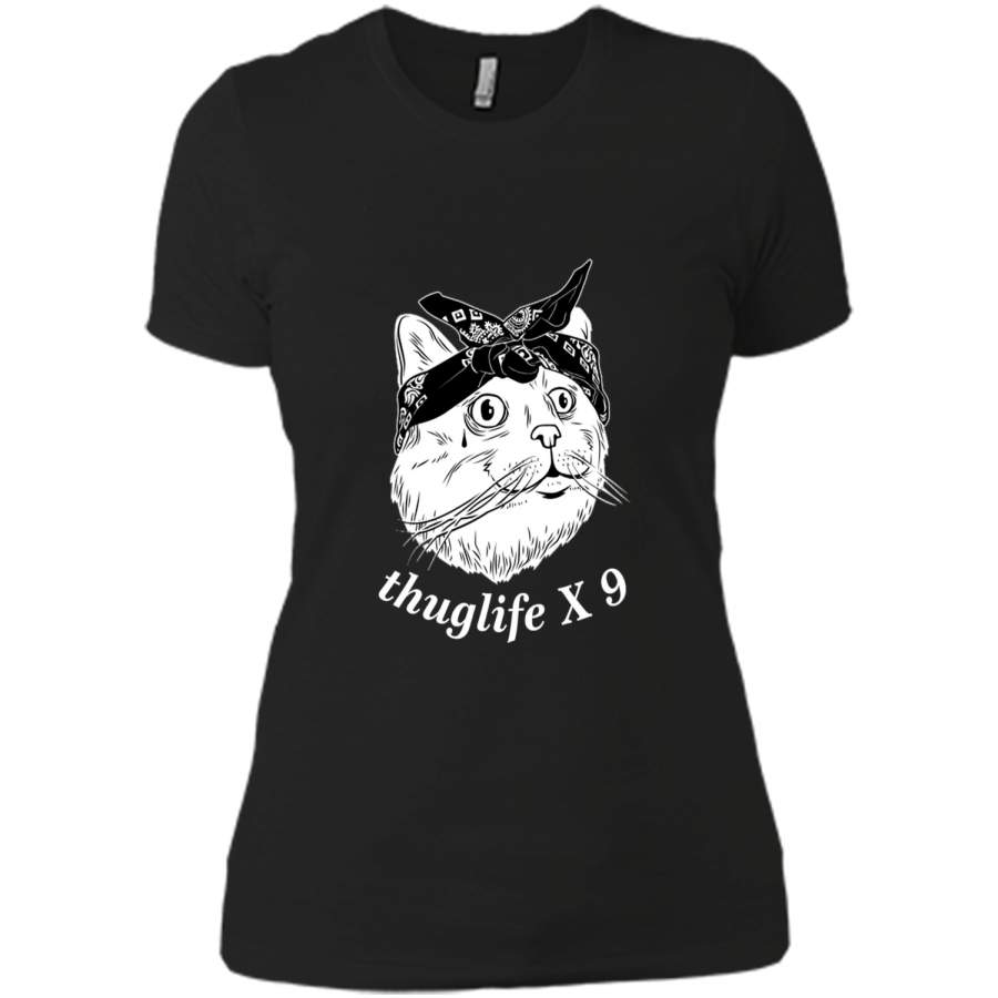 Thug life Cat Kitty Kitten T-Shirt TShirt funny cool shirt