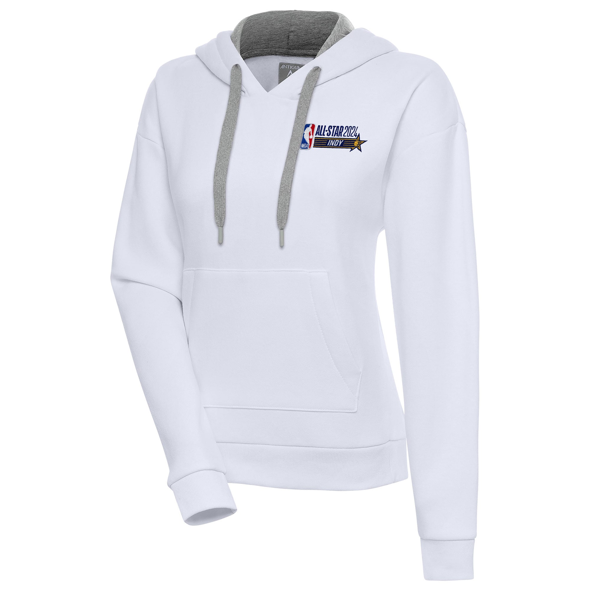 2024 NBA All-Star Game Antigua Women's Victory Pullover Hoodie – White