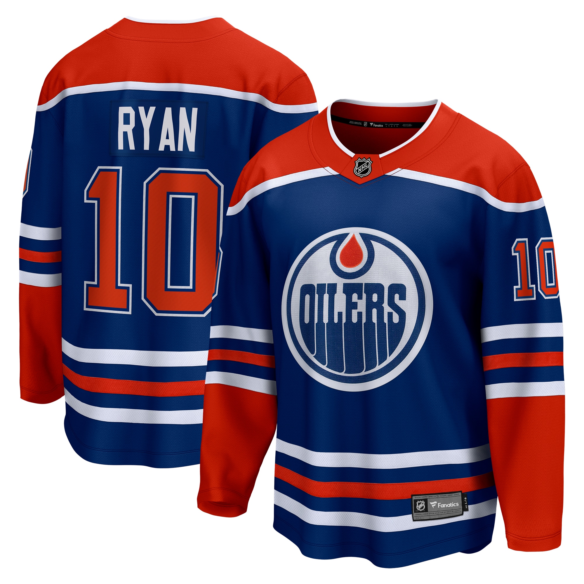 Men's Edmonton Oilers Derek Ryan Royal Home Breakaway Jersey