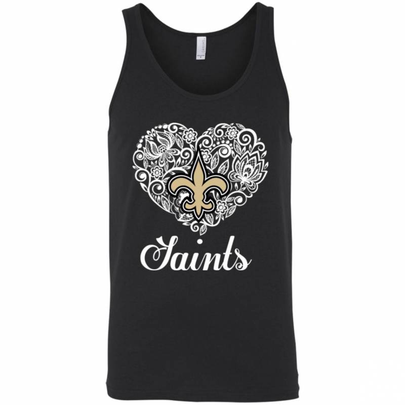 New Orleans Saints Lace Heart Shirts